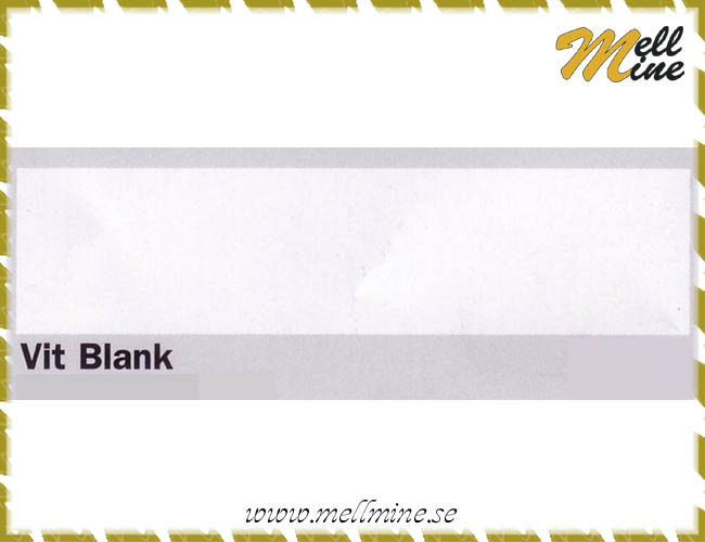 Dekorplast - vit (blank), bredd 67,5 cm (metervara)