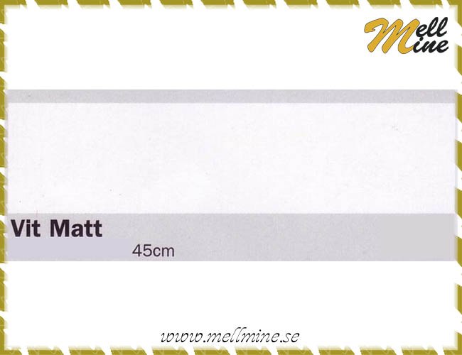 Dekorplast, dcfix - vit (matt), b= 45 cm (metervara)