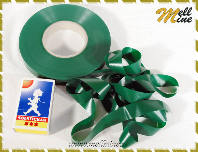 Plastband / plastremsa, gr�nt - rulle 75 meter