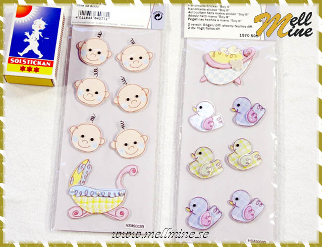 3D-stickers babypojke - bl�