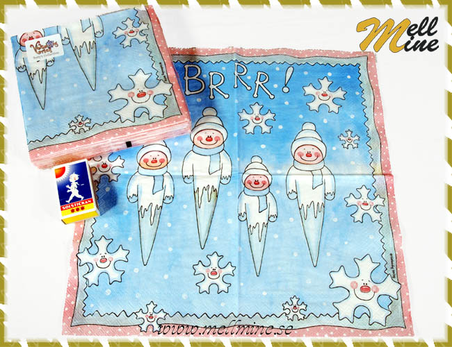 20-pack servetter, istappar Brrr!