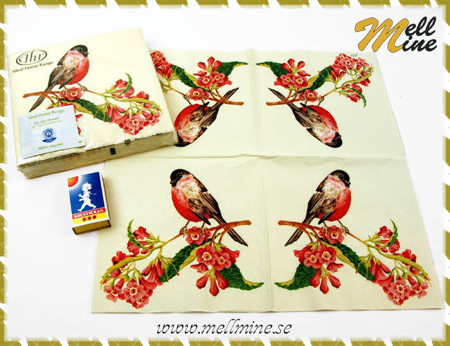 20-pack servetter - songbird creme