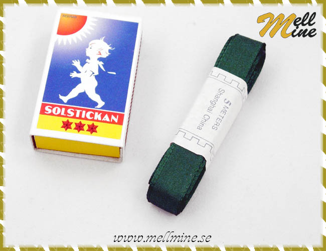 Syntetband, m�rkgr�nt - 5 meter