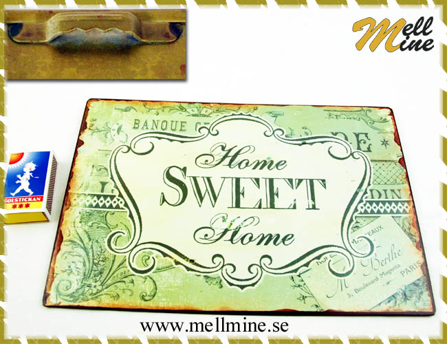 Emaljskylt - Home SWEET Home