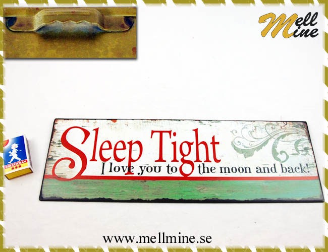 Emaljskylt - Sleep Tight