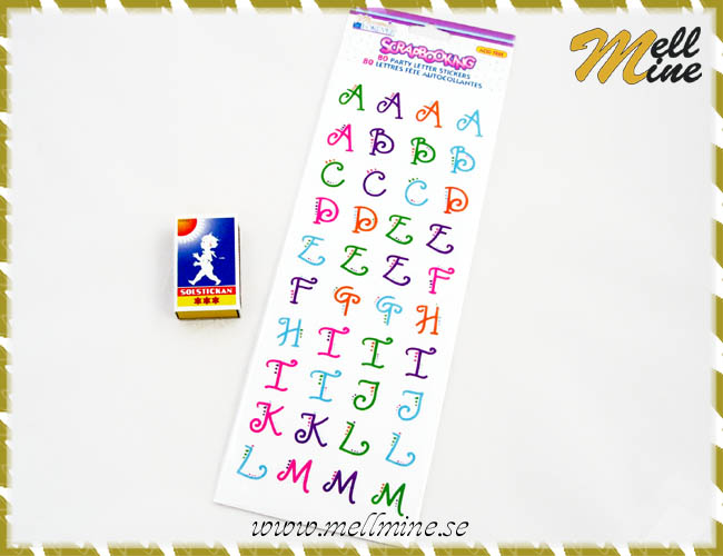 Stickers bokst�ver, party