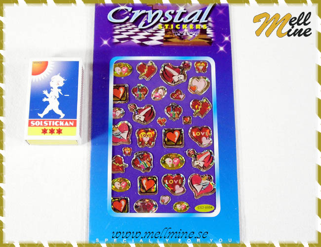Kristallstickers, hj�rtan