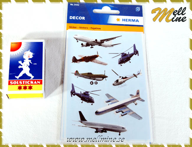 Stickers - flygplan och helikoptrar
