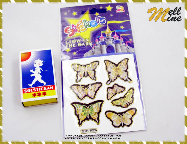 Stickers, Glow in the dark fj�rilar (102A)
