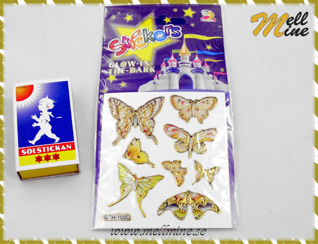 Stickers, Glow in the dark fj�rilar (102D)