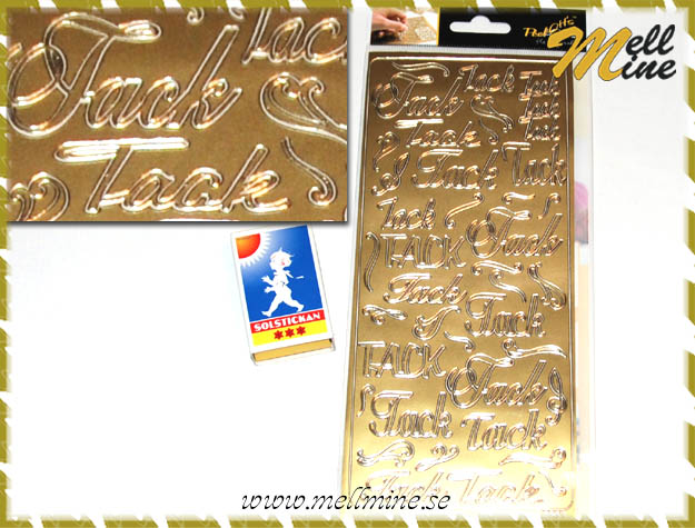 PeelOff�s Tack - guldf�rgade