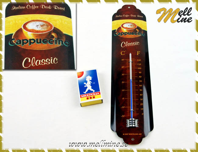 Termometer retro - Cappuccino