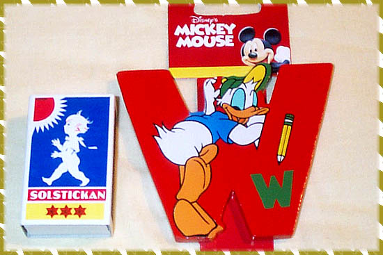 Tr�bokstav, Disneyfigur - W