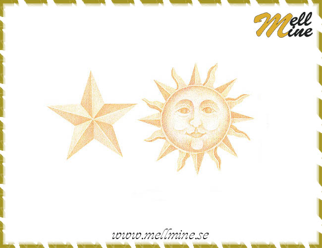 Wallies Cutouts Sol och m�ne