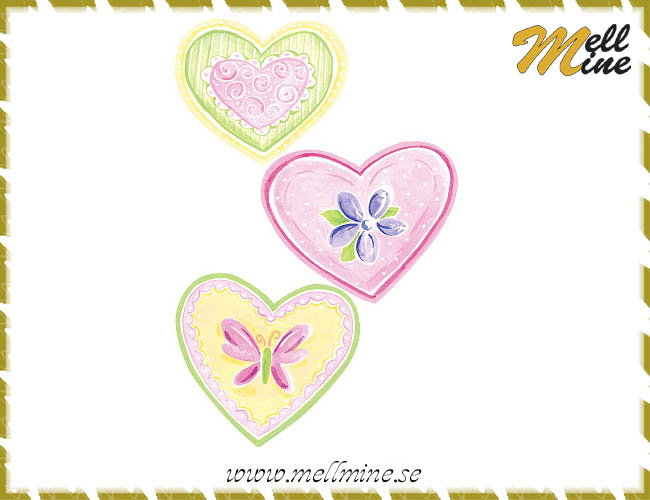 Wallies Cutouts Pastellhj�rtan