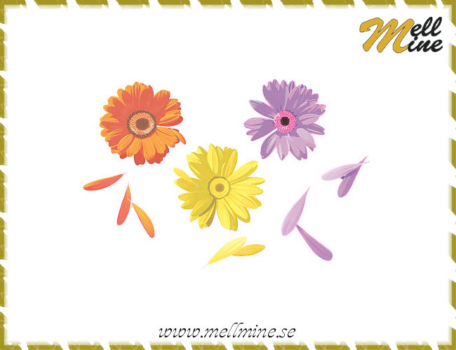 Wallies Murals Blommor och blad