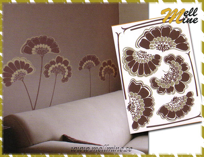 XL Wall Decor, v�ggdekoration - Art Deco (blommor)