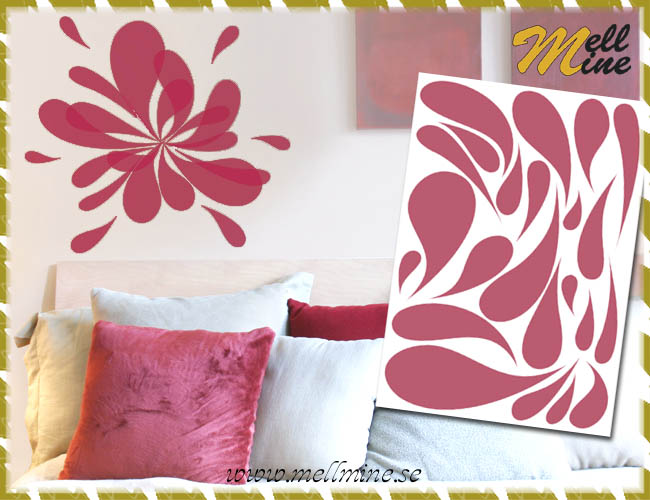 XL Wall Decor, v�ggdekoration - Splash (st�nk)
