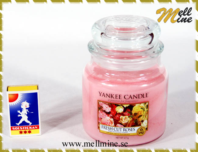 Yankee Candle housewarmer, medium jar - Fresh cut roses