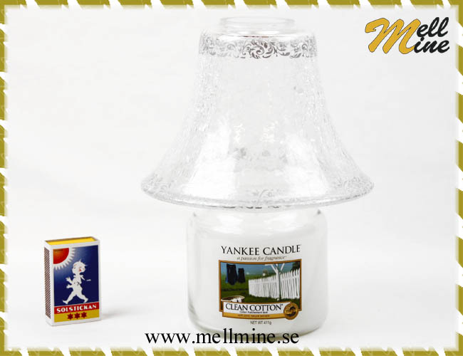 Sk�rm till Large/Medium jar  - Silver scroll